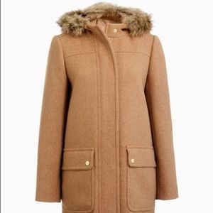 J Crew Mercantile Vail Saddle Tan Parka Jacket